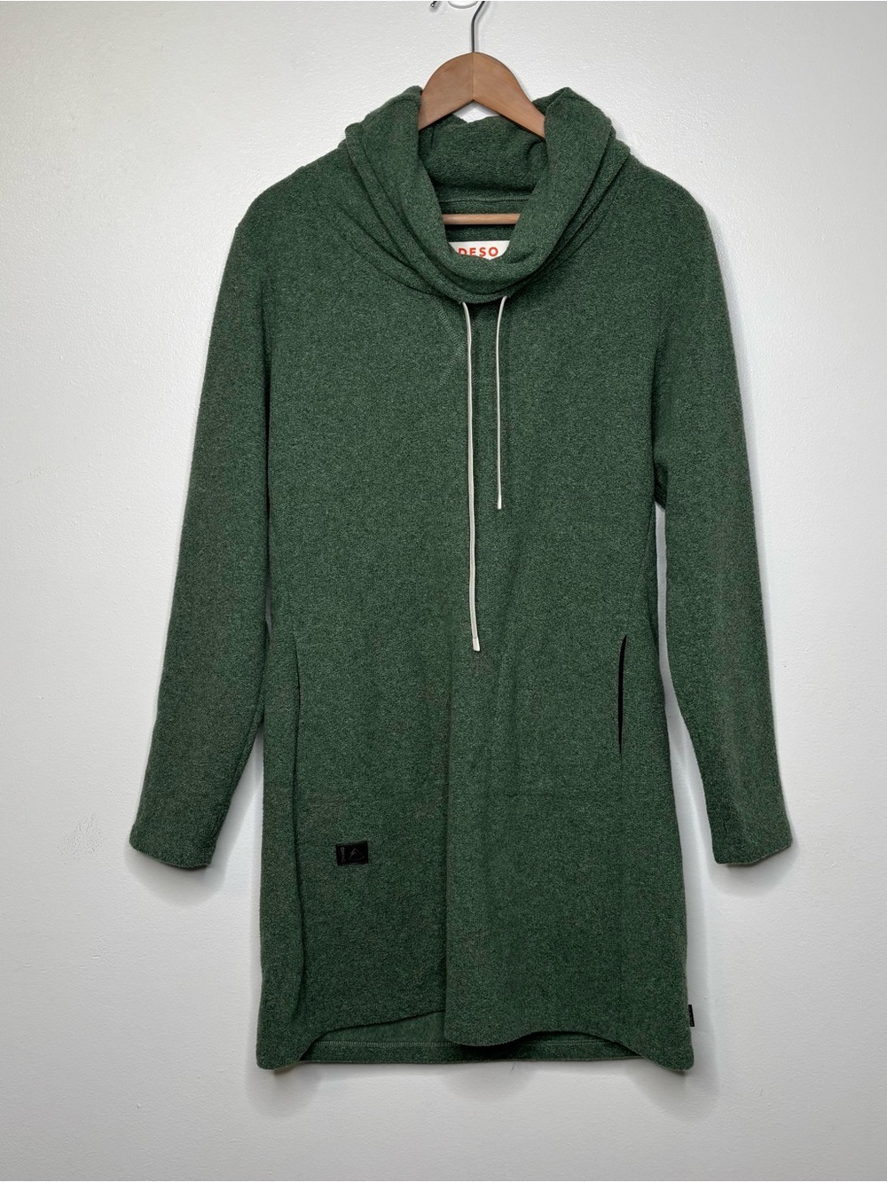 DESO supply co Velma Fleece Dress Green Size Large